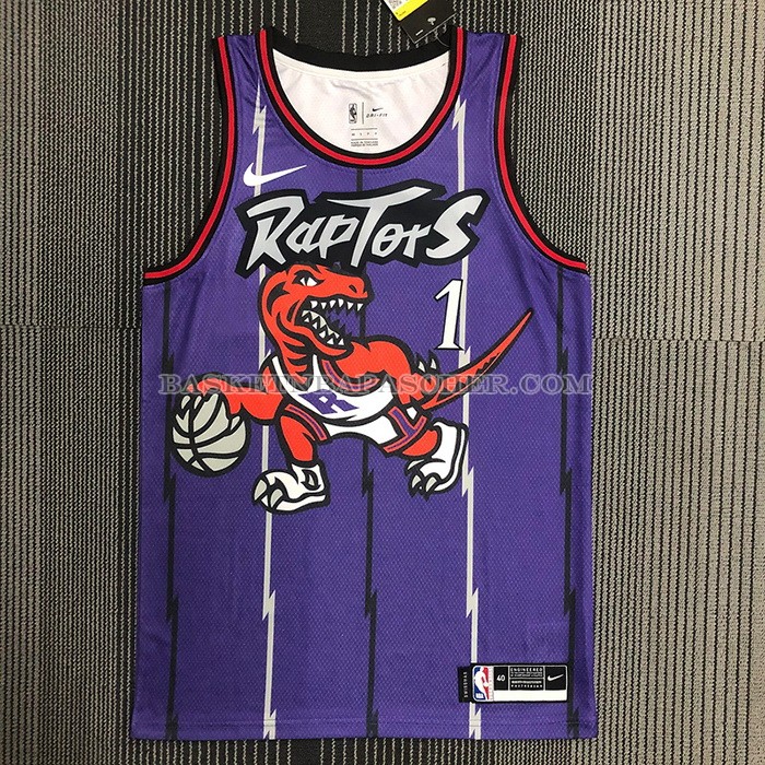 Maillot Tornto Raptors Tracy McGrady NO 1 Classic Edition Volet